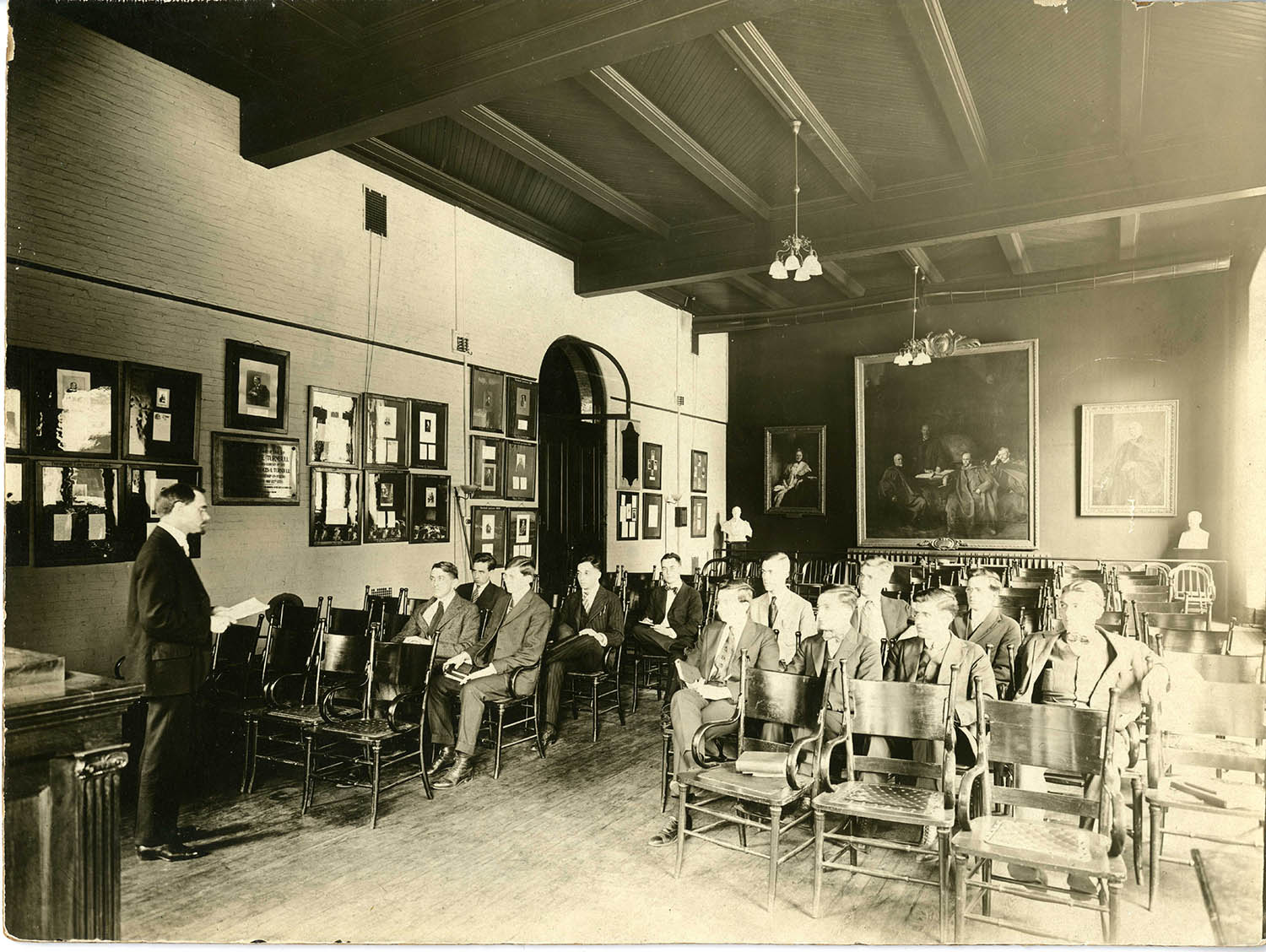 Interior view of McCoy Hall on Johns Hopkins University's original campus